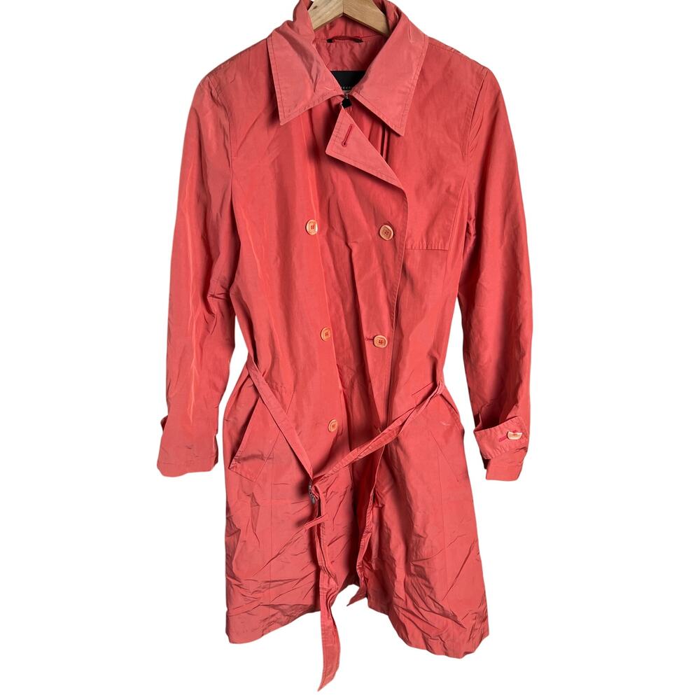 Weekend MaxMara Made In Italy Trench Coat Orange *Dimensions in Picture*